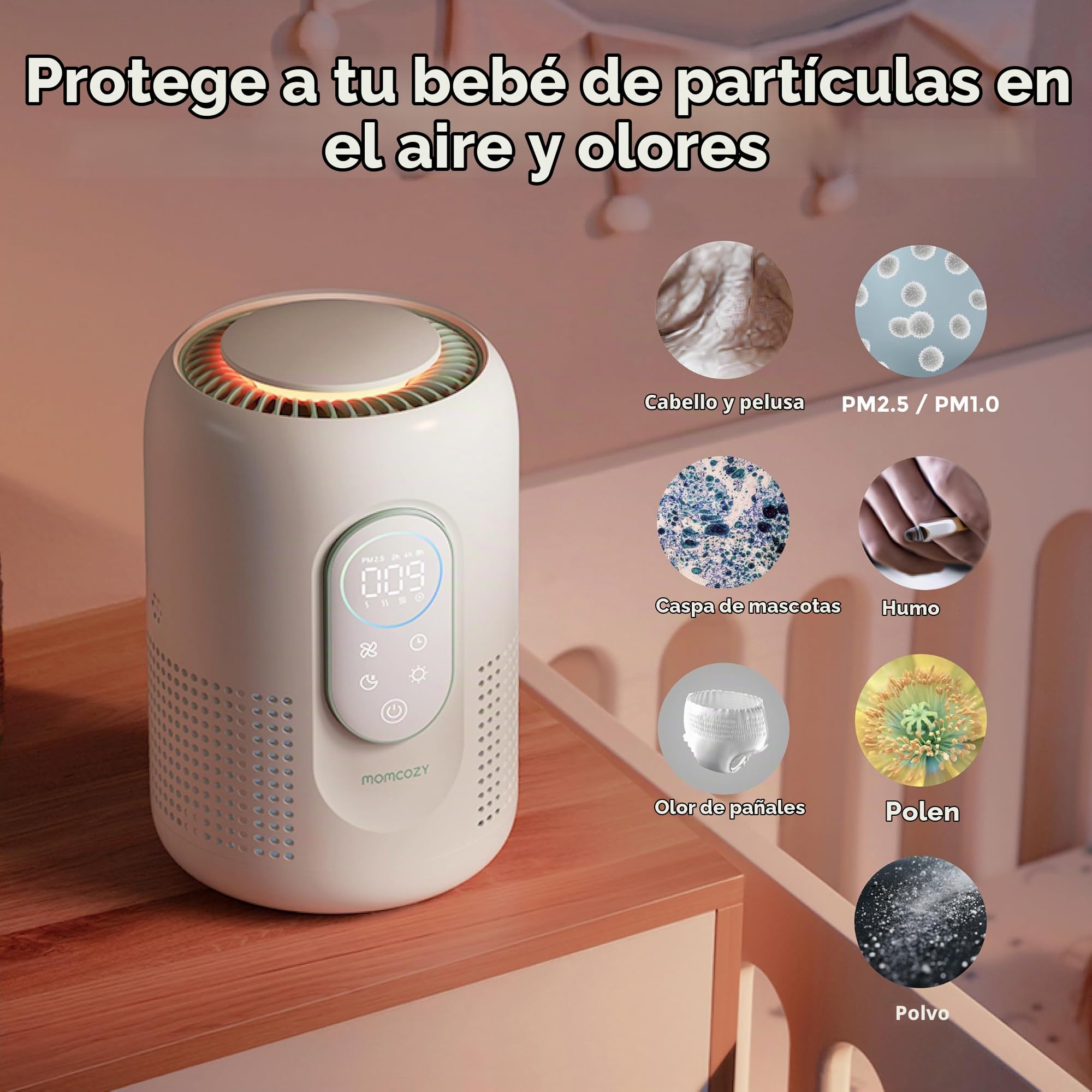Momcozy 空気清浄機 HEPAフィルター AP01 Amazon.com: Filtro de repuesto para purificador de aire oficial